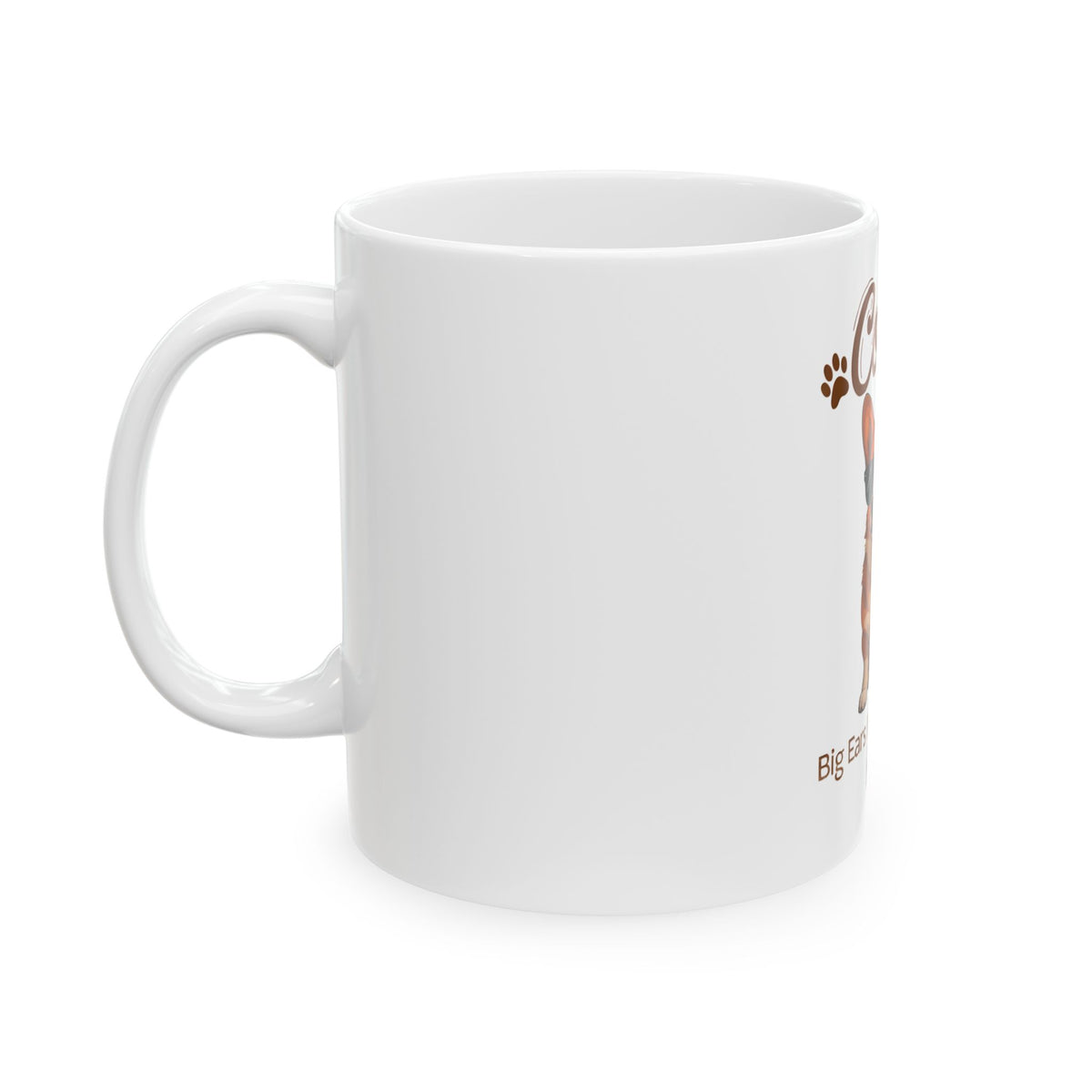 Corgi Sunglasses Illustration Mug | Big Ears Bigger Heart Ceramic Mug