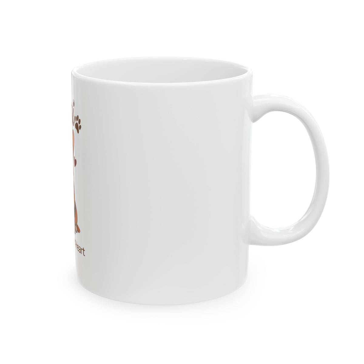Corgi Sunglasses Illustration Mug | Big Ears Bigger Heart Ceramic Mug