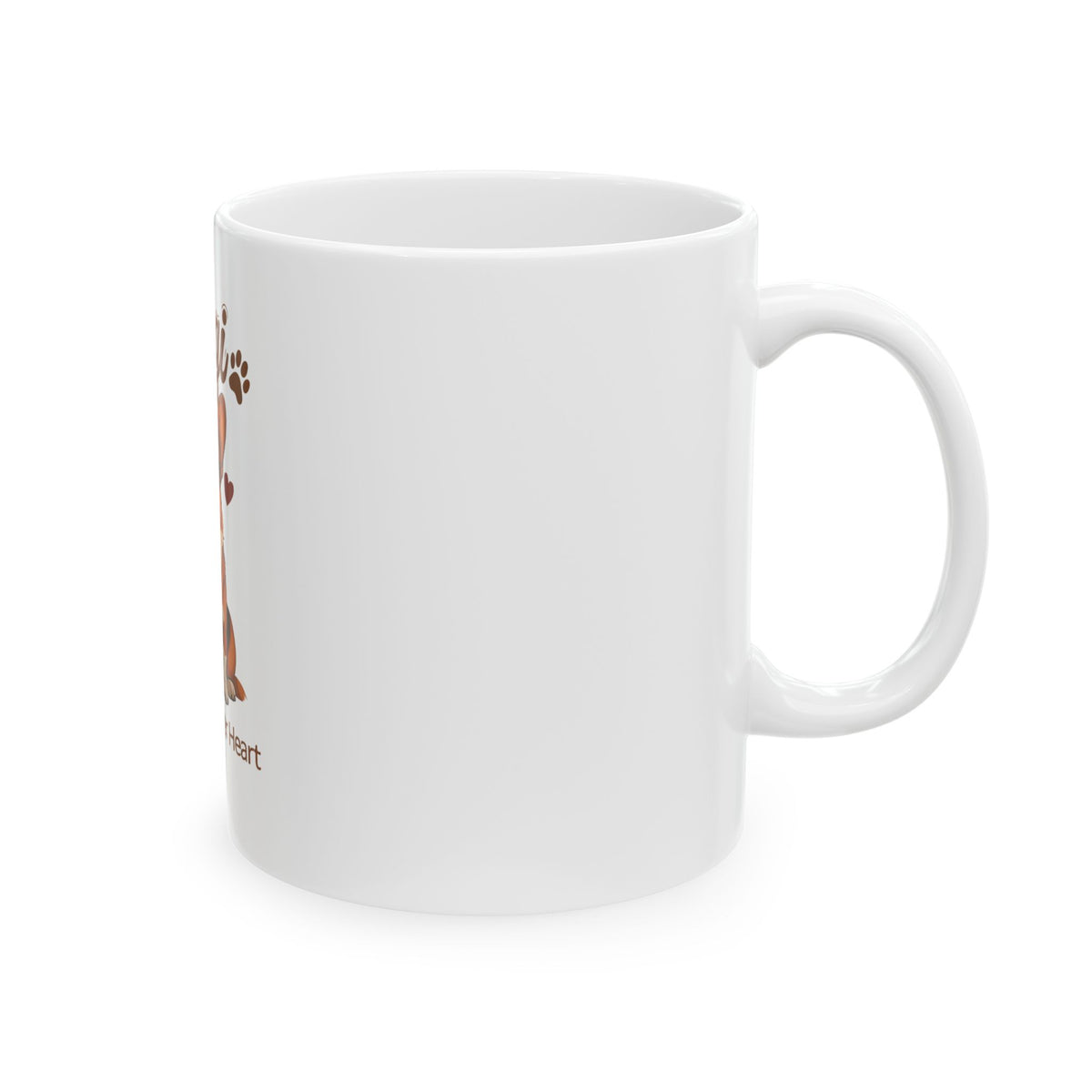 Corgi with Sunglasses Mug | Big Ears Bigger Heart Ceramic Mug